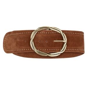 Spell & The Gypsy Cabana Studded Suede Belt NWT L